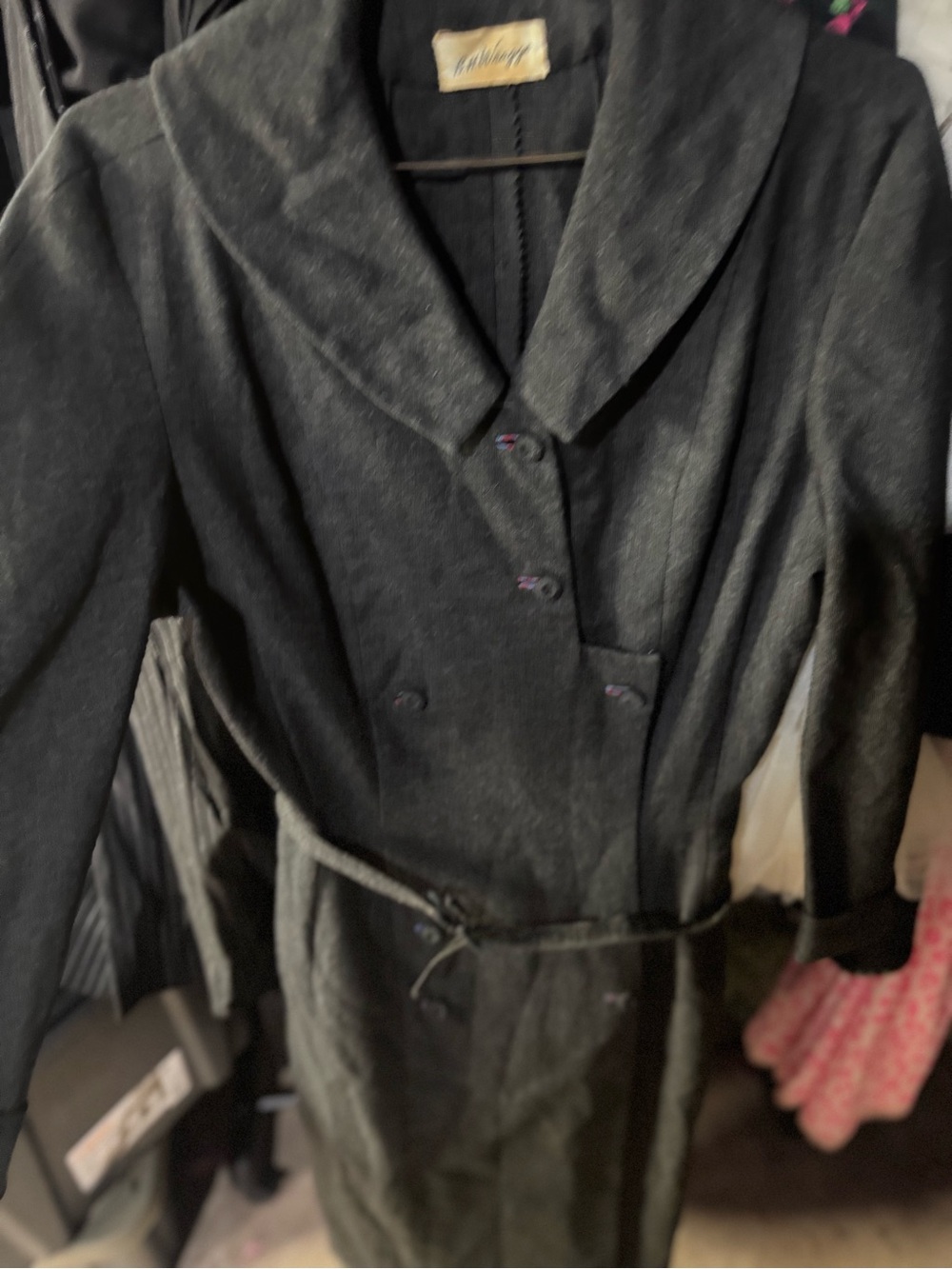 Vintage Coat dress with belt - BH Wragge medium vintage 20’s 30’s collared great